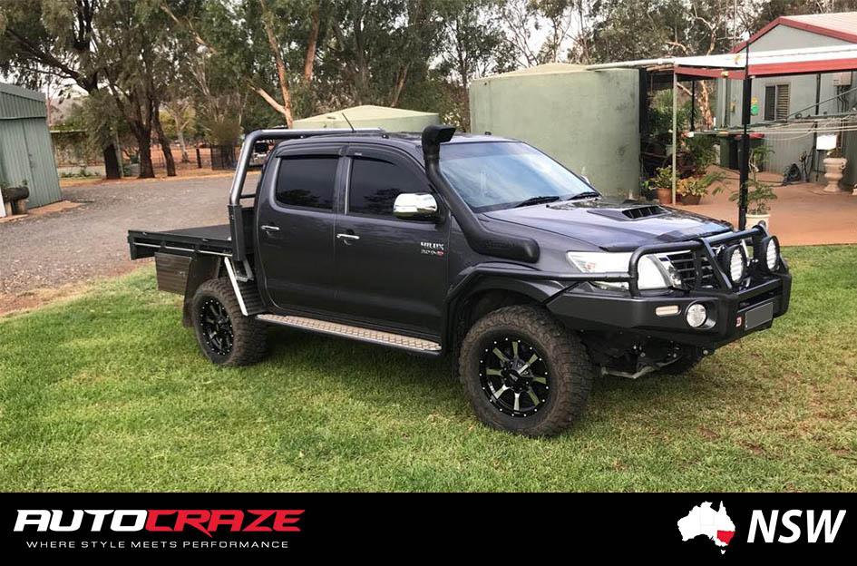 TOYOTA HILUX N70 4WD MO970 GLOSS BLACK MACHINED FACE